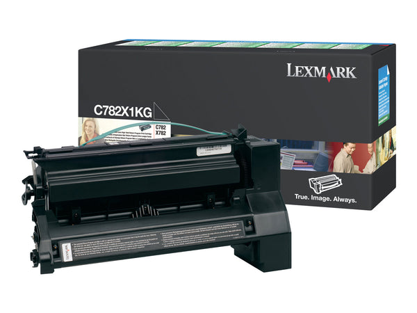 LEXMARK C782, X782e cartouche de toner noir haute capacité 15.000 pages pack de 1 retour programme