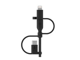 BELKIN Cable USB-A vers USB-C Lightning et MicroUSB