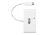EATON TRIPPLITE USB-C Multiport Adapter - HDMI USB 3.0 Port GbE 60W PD Charging HDCP White