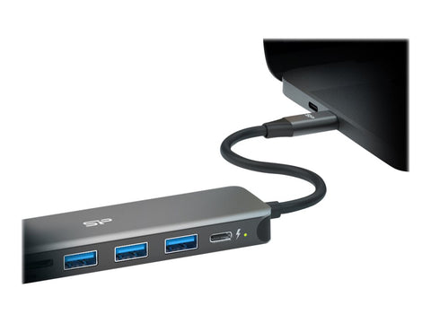 SILICON POWER Boost SU20 Docking station 7in1 USB USB-C HDMI SD card