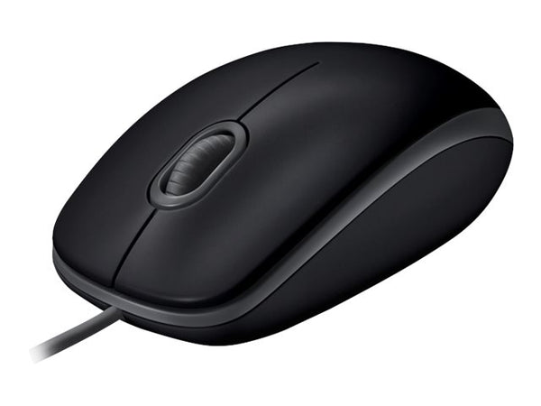 LOGITECH B110 Silent Mouse right and left-handed optical 3 buttons wired USB