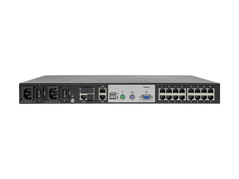 EATON NetDirector 16port Cat5 KVM over IP Switch Virtual Media 1 Remote + 1 Local User 1U Rack-Mount TAA