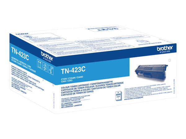 BROTHER TN423C Toner Cartouche Cyan Grande Capacité 4.000 pages pour Brother HL-L8260CDW, L8360CDW