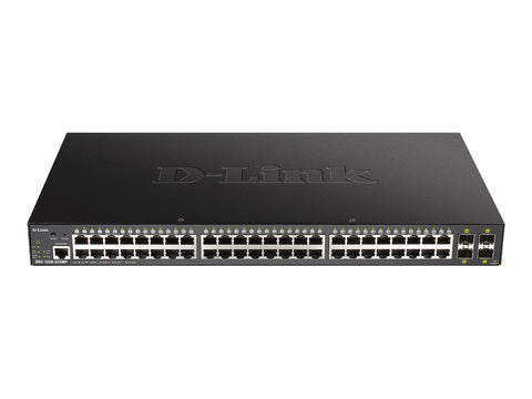 D-LINK 52-Port Smart Managed PoE+ Gigabit Switch 4x 10G dlink green 3.0 48x 10/100/1000Mbit/s TP RJ-45 Port 4x 10Gbit/s Fiber SFP+