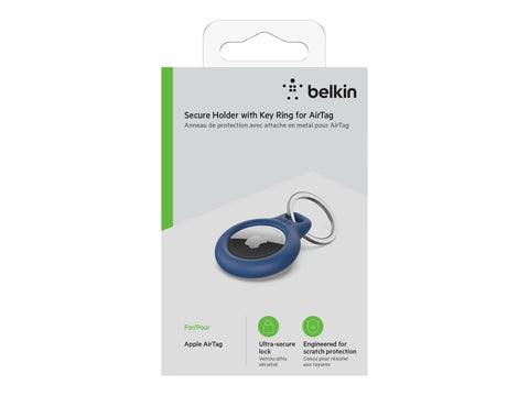 BELKIN Airtag Protection avec porte-clés Bleu