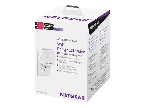 NETGEAR WiFi AC1200 WallPlug Range Extender EX6110