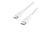 BELKIN 100w USB-C to USB-C Braided Cable 3M White