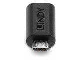 LINDY USB 2.0 Type C to Micro-B Adapter USB Type C Female to Micro-B Male
