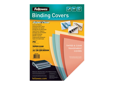 FELLOWES Couverture PVC 200 MIC A3 transparent