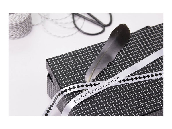 BROTHER Ruban tissus Noir sur Blanc 12mm (4m)