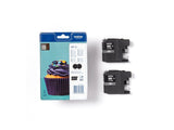 BROTHER LC-123 cartouche d encre noir capacité standard 2 x 600 pages 2-pack blister sans alarme