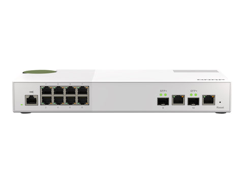 QNAP QSW-M2108-2C 8 port 2.5Gbps 2 port 10Gbps SFP+/ NBASE-T Combo web managed switch