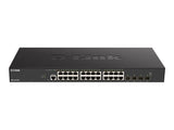 D-LINK Smart+ L2+ 24 ports Switch 10GbE copper & 4 ports 10G/25G SFP28