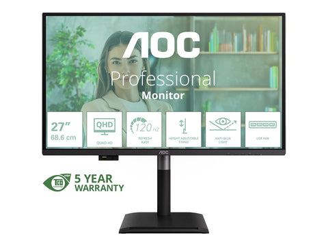 AOC Q27P4U 27p QHD IPS 120Hz 16:9 2xHDMI 2.0 DP 1.4