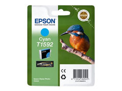 EPSON T1592 cartouche d encre cyan capacité standard 1-pack blister sans alarme Stylus Photo R2000