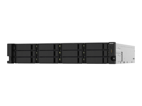 QNAP TS-1232PXU-RP-4G 12-Bay rackmount NAS AL324 4Go DDR4 UDIMM RAM SATA 6Gb/s 2x 10GbE SFP+ 2x 2.5GbE 1x PCIe Gen2 x2 slot 250W
