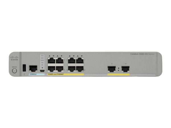 CISCO Catalyst 3560-CX PD PSE 8 Port PoE. 1G Uplinks IP Base