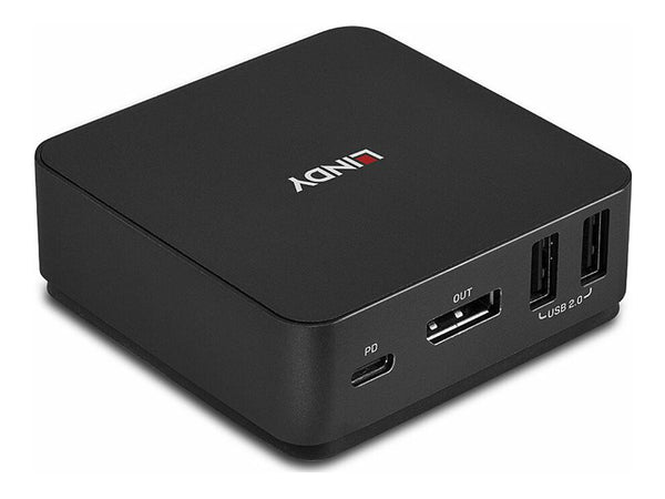 LINDY 2 Port Type C DisplayPort 1.2 KVM Switch