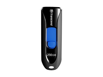 TRANSCEND 256Go Clé USB USB 3.1 Gen 1 Sans Capuchon - Noir