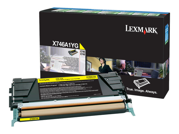 LEXMARK X746, X748 7K cartouche de toner jaune capacité standard 7.000 pages pack de 1 With returnprogram