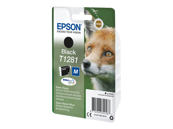 EPSON 6LB T1281 ink cartridge black standard capacity 5.9ml 1-pack RF-AM blister w/s