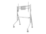 NEOMOUNTS FL50-525WH1 Support au sol mobile pour écran 55-86p - étagère multimédia incluse - installation rapide - TÜV