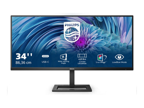 PHILIPS 346E2LAE/00 34p E-Line UltraWide-LCD TFT HDMI DP USB-C DOCK 65w