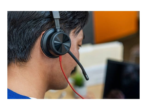 HP Poly Blackwire 8225 Stereo Microsoft Teams Certified USB-C Headset +USB-C/A Adapter