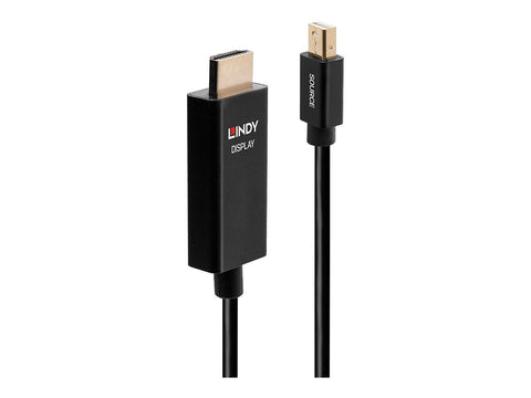 LINDY 3m Active Mini DisplayPort to HDMI Adapter Cable with HDR