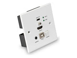 LINDY 150m HDMI and TypeC HDBT UK WallPlate KVM Extender