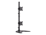 EATON TRIPPLITE Dual Vertical Flat-Screen Desk Stand/Clamp Mount 15inch to 27inch Flat-Screen Displays