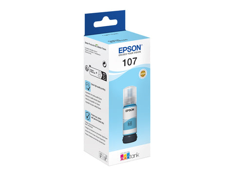 EPSON 1LB 107 EcoTank Light Cyan Ink Bottle