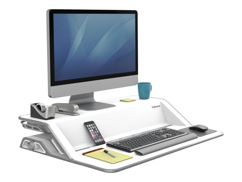 FELLOWES plate-forme assis-debout lotus - blanc