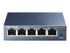 TP-LINK 5-port Metal Gigabit Switch 5 10/100/1000M RJ45 ports supports GMP Snooping IEEE 802.1p QoS Plug and Play metal case