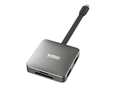 URBAN FACTORY HUBEE LIGHT USB-C MINI STATION WITH 100W POWER DELIVERY