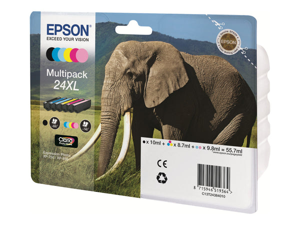EPSON 3LB 24 Ink cartridge black and five colour standard capacity 29.1ml 1-pack RF-AM blister w/s