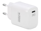 URBAN FACTORY 20W USB-C wall charger 1X 3A EU plug White