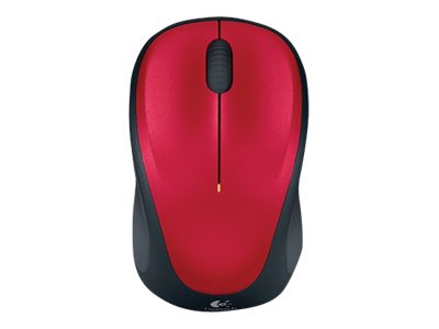 LOGITECH M235 Mouse optical wireless 2.4 GHz USB wireless receiver red