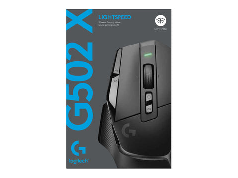 LOGITECH G G502 X LIGHTSPEED Mouse optical 8 buttons wireless 2.4 GHz USB LOGITECH LIGHTSPEED receiver black