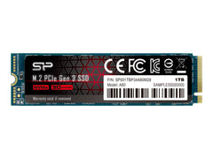 SILICON POWER SSD P34A80 1To M.2 PCIe Gen3 x4 NVMe 3400/3000 Mo/s