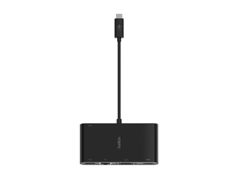 BELKIN Adaptateur Hub USB-C HDMI VGA RJ45 100w PD