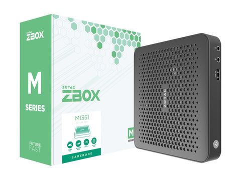 ZOTAC ZBOX MI351 Barebone Intel N100 1xDDR5 SODIMM M.2 SSD SLOT GLAN WIFI BT DP/HDMI EU PLUG