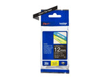 BROTHER P-TOUCH TZE-335 blanc sur noir  12mm