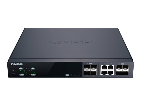 QNAP QSW-M804-4C Managed Switch 8 port of 10GbE port speed 4 port SFP+ 4 port SFP+/ NBASE-T
