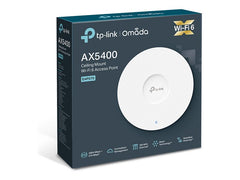 TP-LINK AX5400 Ceiling Mount Dual-Band Wi-Fi 6 Access Point 1x2.5Gbps RJ45 Port 574Mbps at 2.4GHz + 4804Mbps at 5GHz 802.3at POE