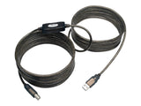 EATON TRIPPLITE USB 2.0 A/B Active Repeater Cable M/M 25ft. 7.62m