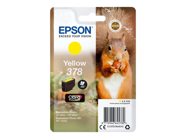 EPSON 4LB Singlepack Yellow 378 Eichhörnchen Clara Photo HD Ink