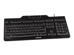 CHERRY KC 1000 keyboard with card reader integrated smart black USB (FR)