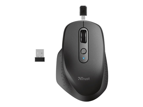 TRUST Souris sans fil OZAA Compact multi-connexion - Noire