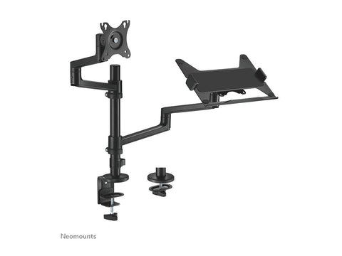 NEOMOUNTS DS20-425BL2 Support décran à fixer avec support pour ordinateur portable 17-27p - économie despace